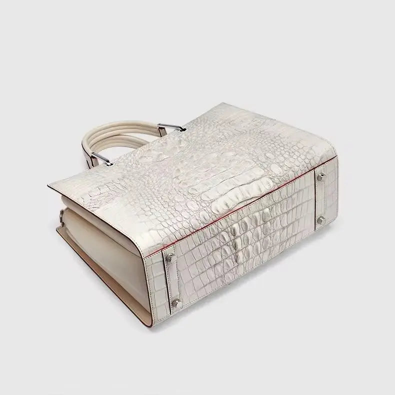 Luxe Artisanal Crocodile Leather Handbag | An Heirloom of Elegance  KolleenBoutique