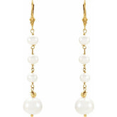 Freshwater Pearl Earrings in 14K Gold