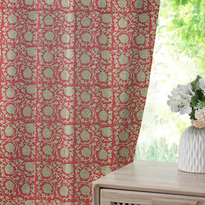 Interior Décor Thick Linen Pleated Curtain - 6 Kamal