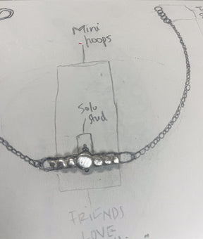 : /AH-MI/ Friendship & Travel Bracelet Sterling Silver Black Cord