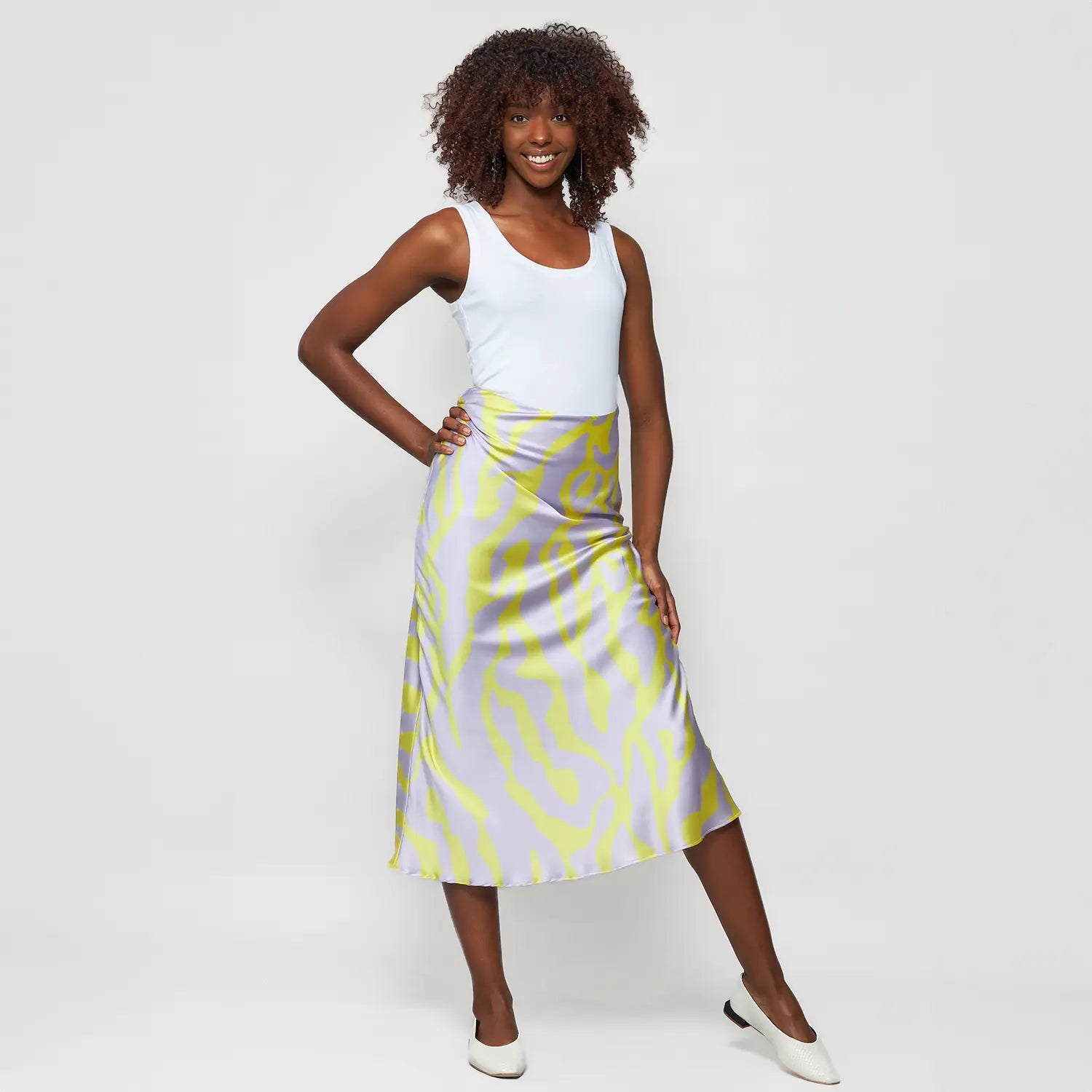 Samantha Silk Slip Skirt