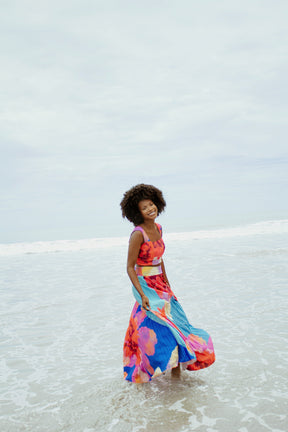 Free Pleated Rhythm of Colors Skirt