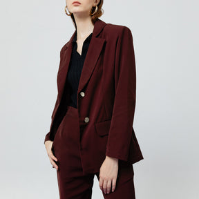 ZOE MAROON BLAZER