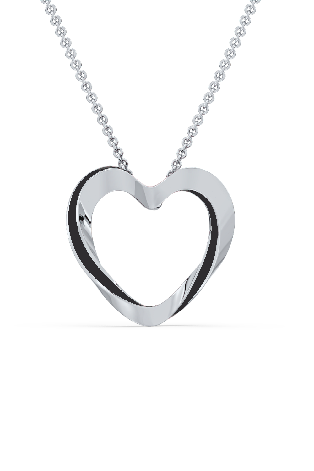 Lilo Color Heart Pendant - Silver