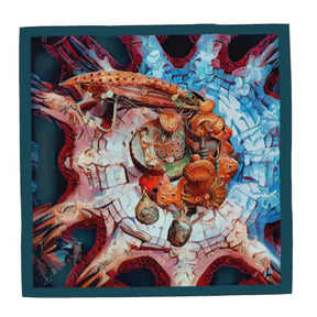 The Mystic Journey Afrofuturism Extra Large Silk Scarf
