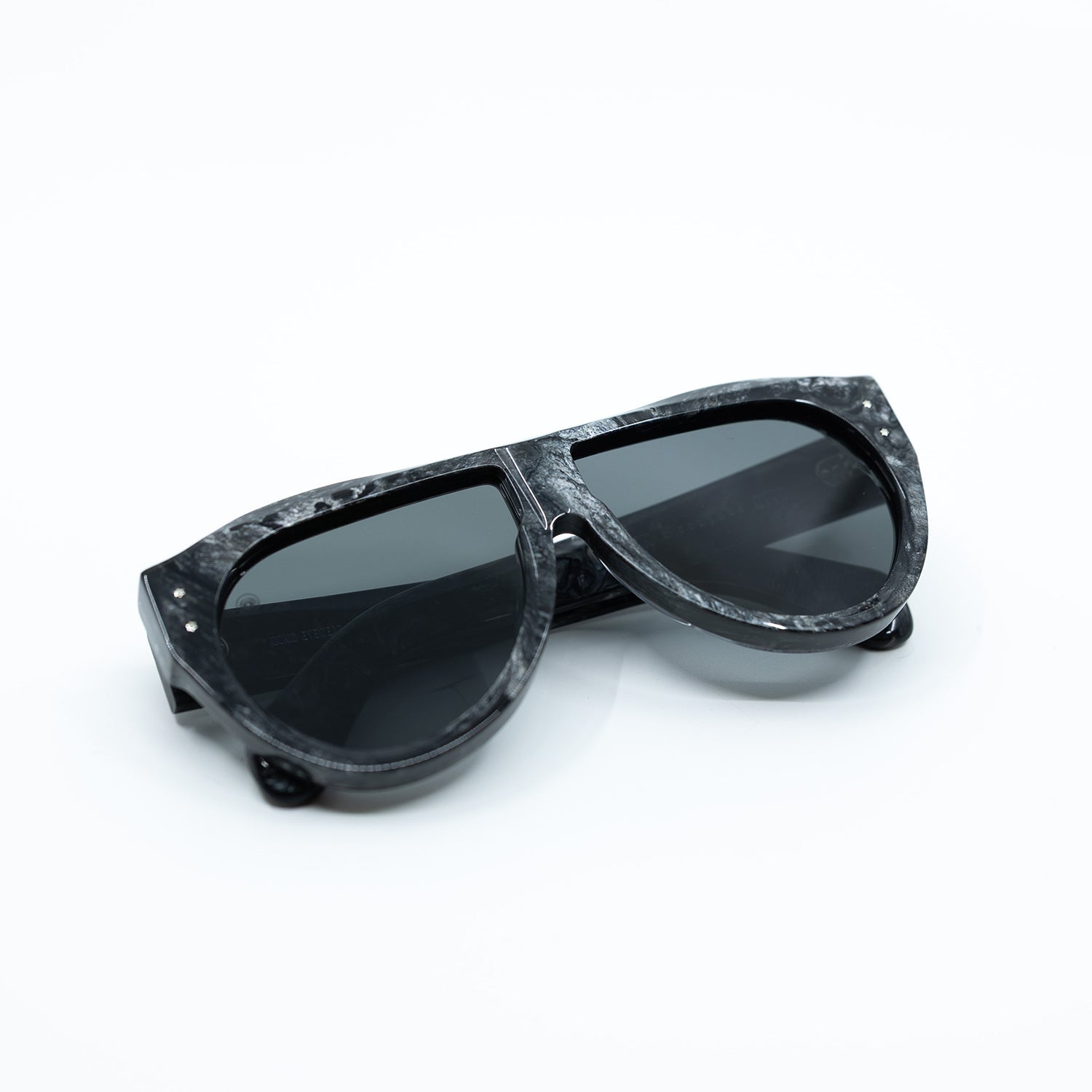 Otto Sunglasses with Marble Frame & Black Lens | Taxxon X Cruzada Special Edition