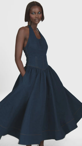 Denim Diane Midi Dress
