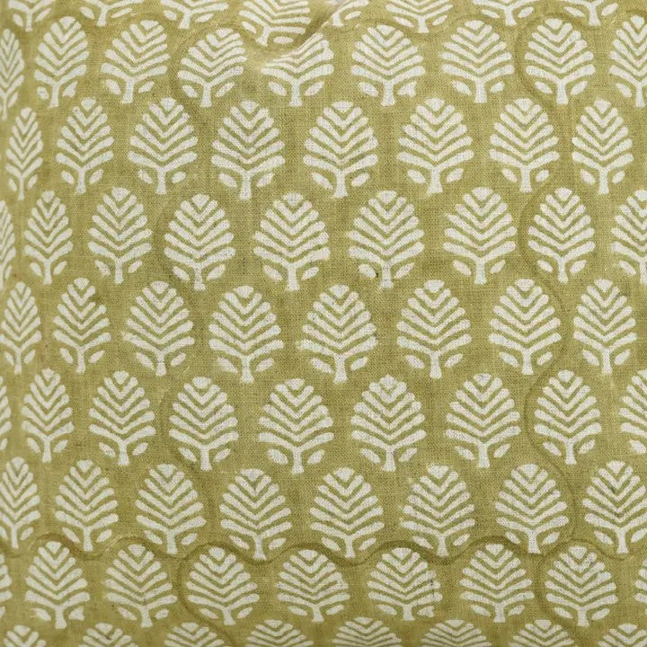 Unique Hand -Block Print Viscose Linen Pillow Cover - Sangmarmar