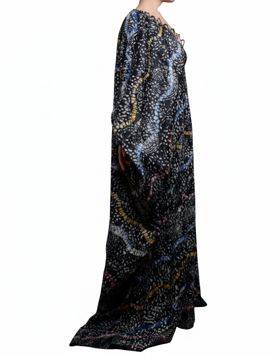 Ngozie Illusion Drape Jumpsuit - Blue & Grey