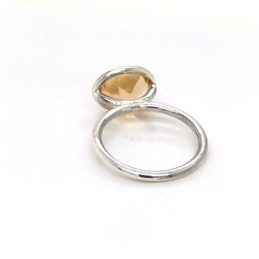 Yellow Citrine Ring