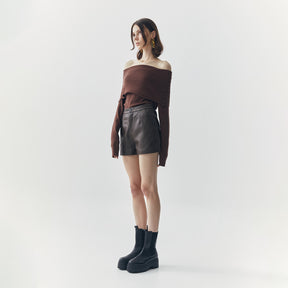 WREN SHORT LEATHER PANTS