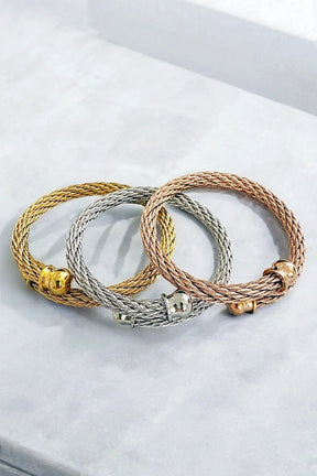Sally three tones bangle set