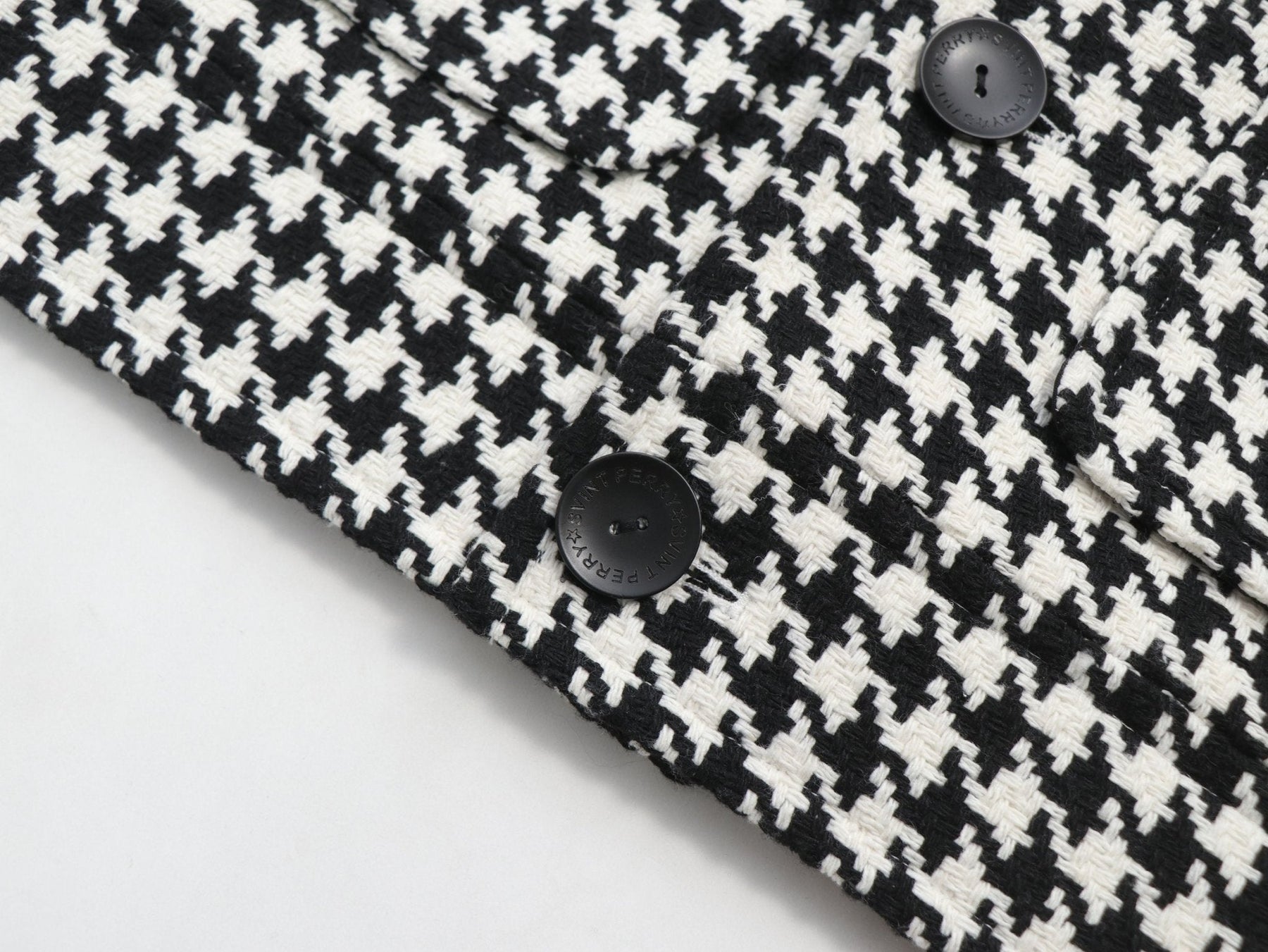 Houndstooth Boxy Fit Jacket