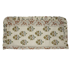 Decorative Block Print Cotton Frill Napkins Set of 4 – Traffic Light Border