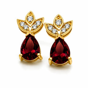 Classic Garnet Earrings