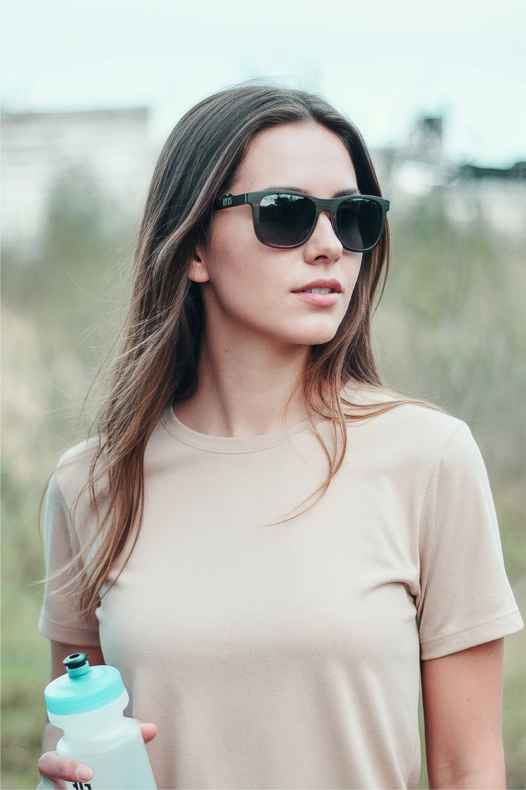 Arrecife Dark Wooden Sunglasses - INTI
