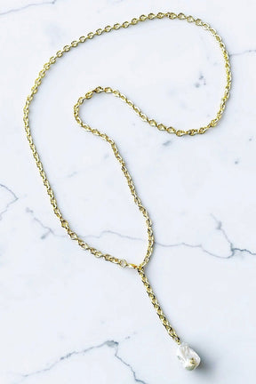Dalia pearl chain necklace