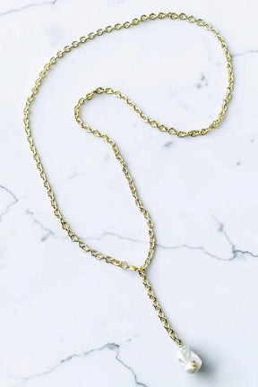Dalia pearl chain necklace