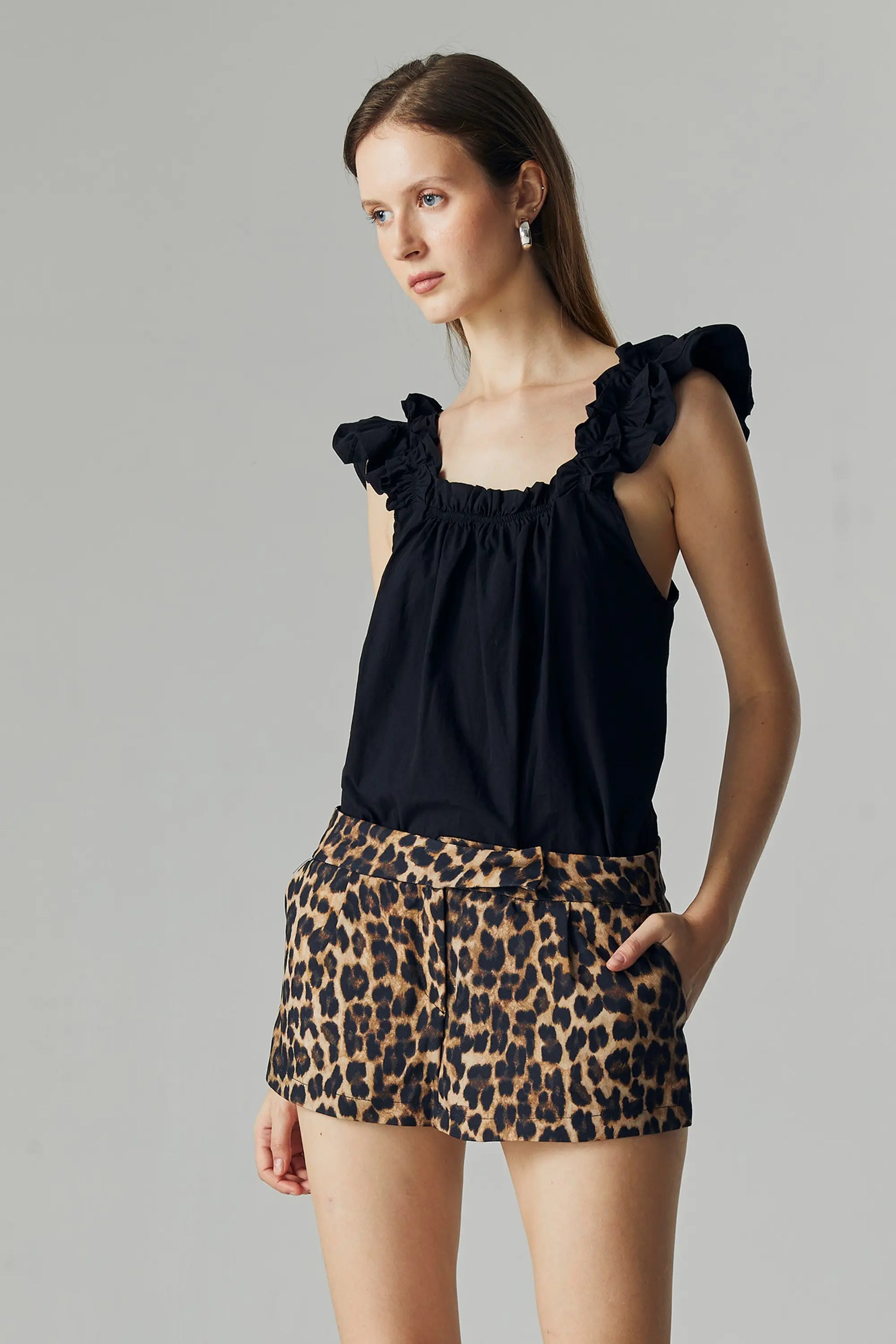 Livia Leopard Skort