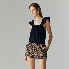LIVIA LEOPARD SKORT