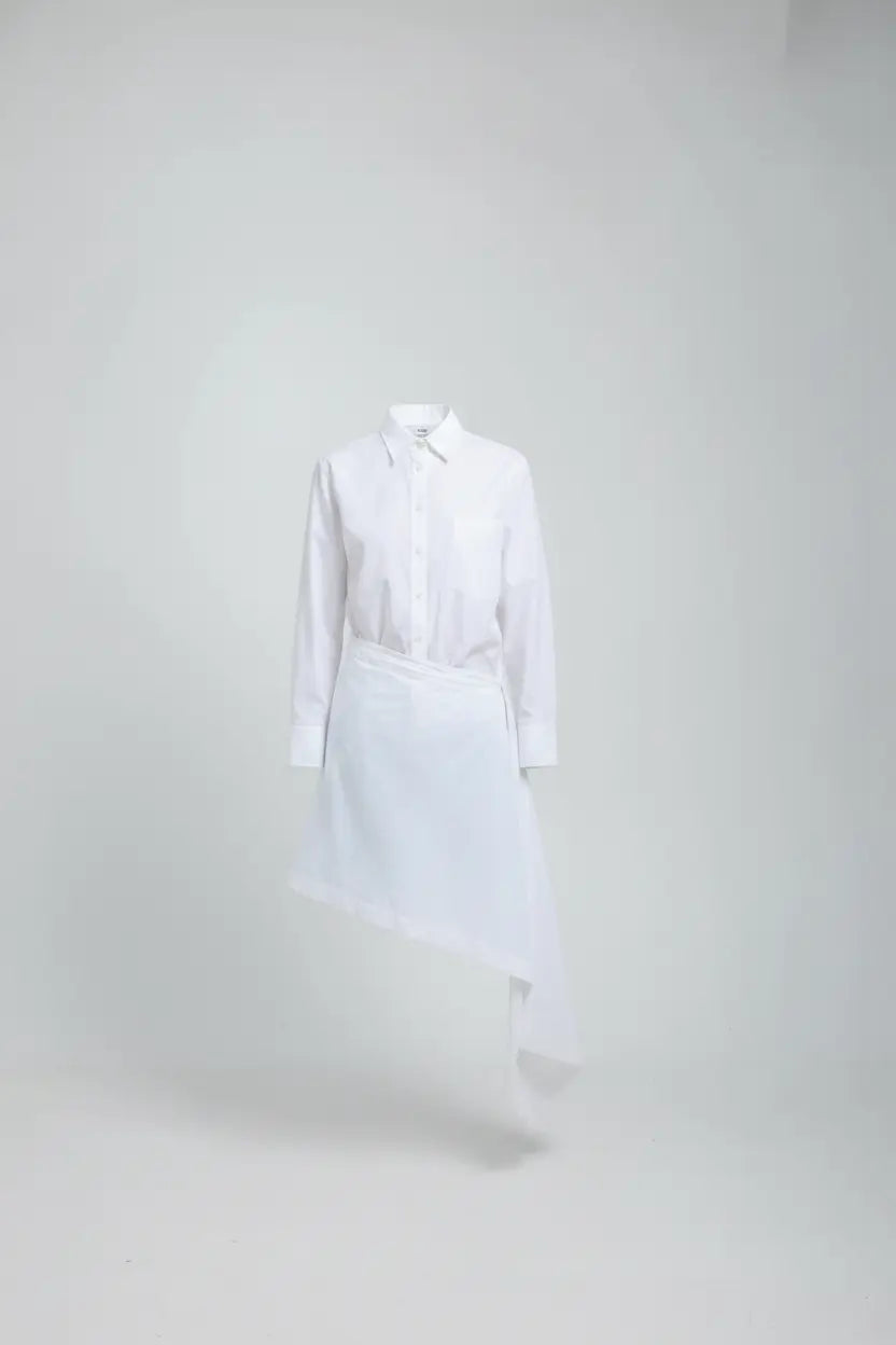Marro White Assymetric Shirt
