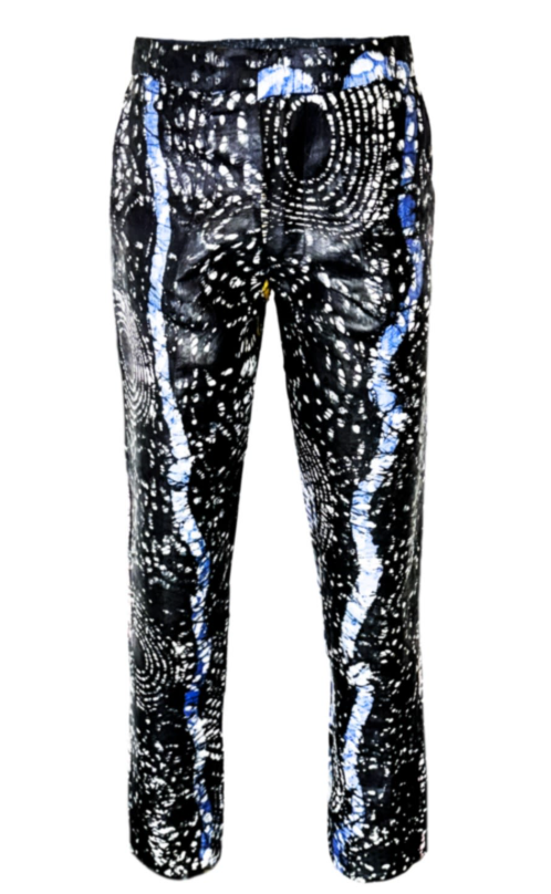 Oke Adire Printed Black Pant