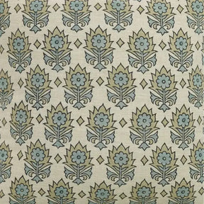 Interior Décor Block Printed Linen Blend Pillow Cover - Kusum