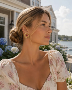 Magnolia Gold Earrings