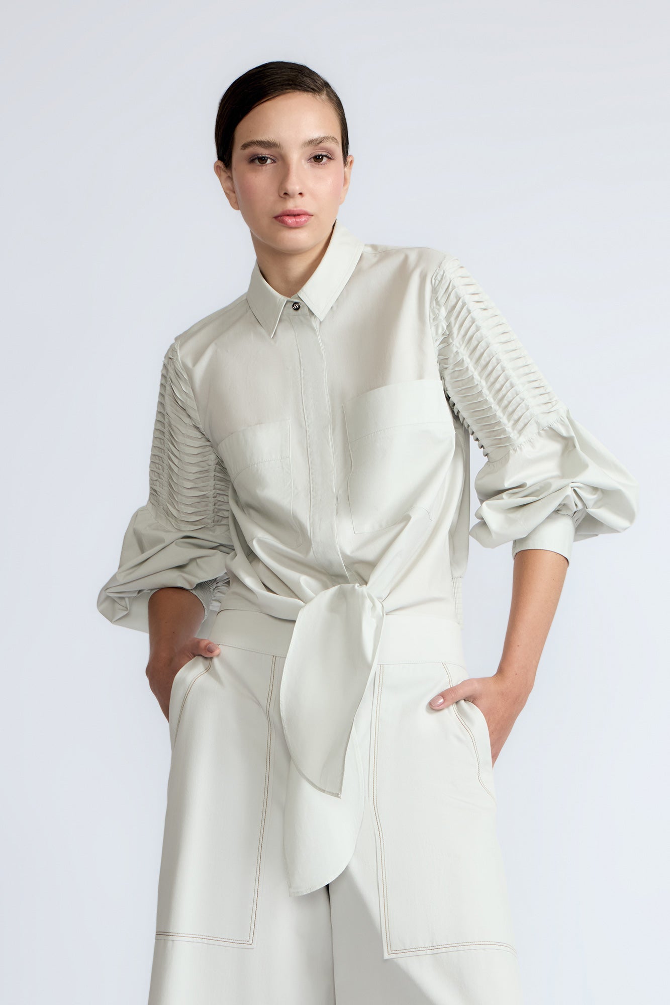 Ansley Blouse | Silver