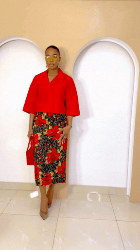 Ndukaaku Cropped Jacket & Skirt Set