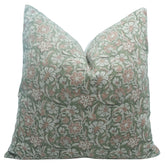 Handmade Floral Thick Linen Boho Couch Pillow Cover-Jaldhara