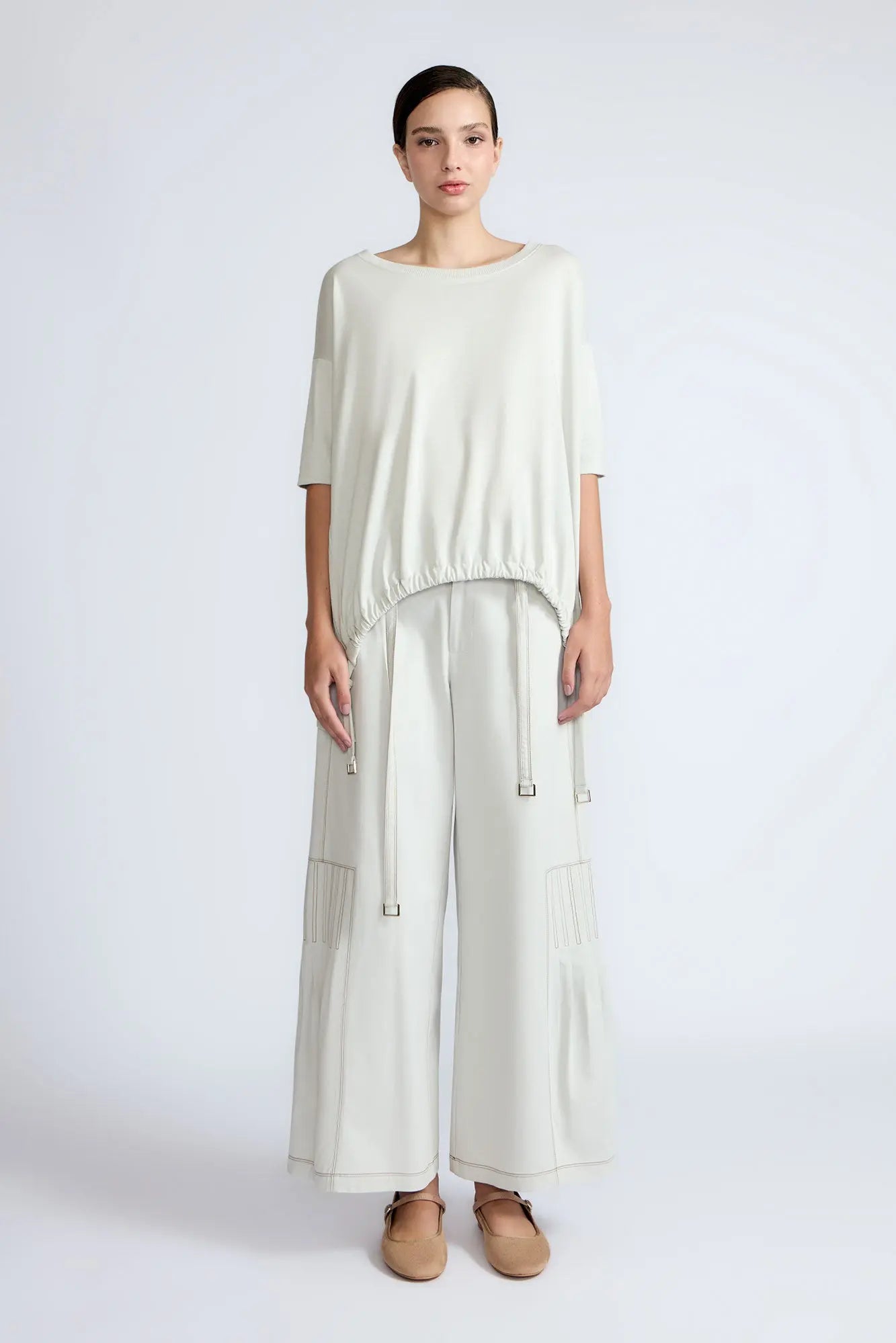 Amaya Asymmetric Buckle Top