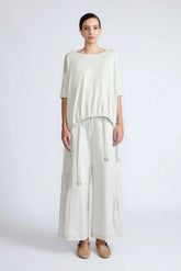 Amaya Asymmetric Buckle Top