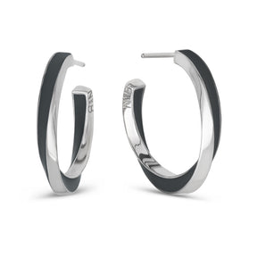 Lilo Color Petite Hoops - Silver