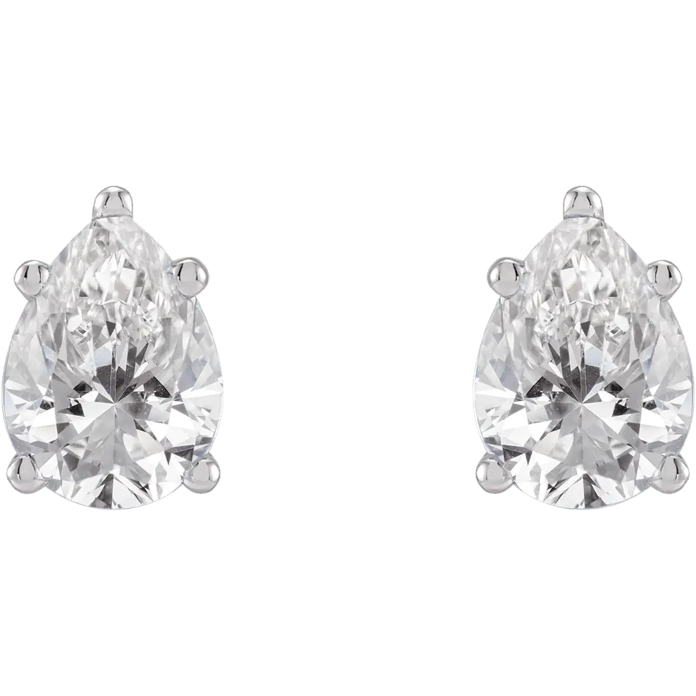 1 1/3 CT Lab-Grown Diamond Earrings in 14K Gold