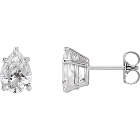 2 CT Lab-Grown Diamond Stud Earrings in 14K Gold