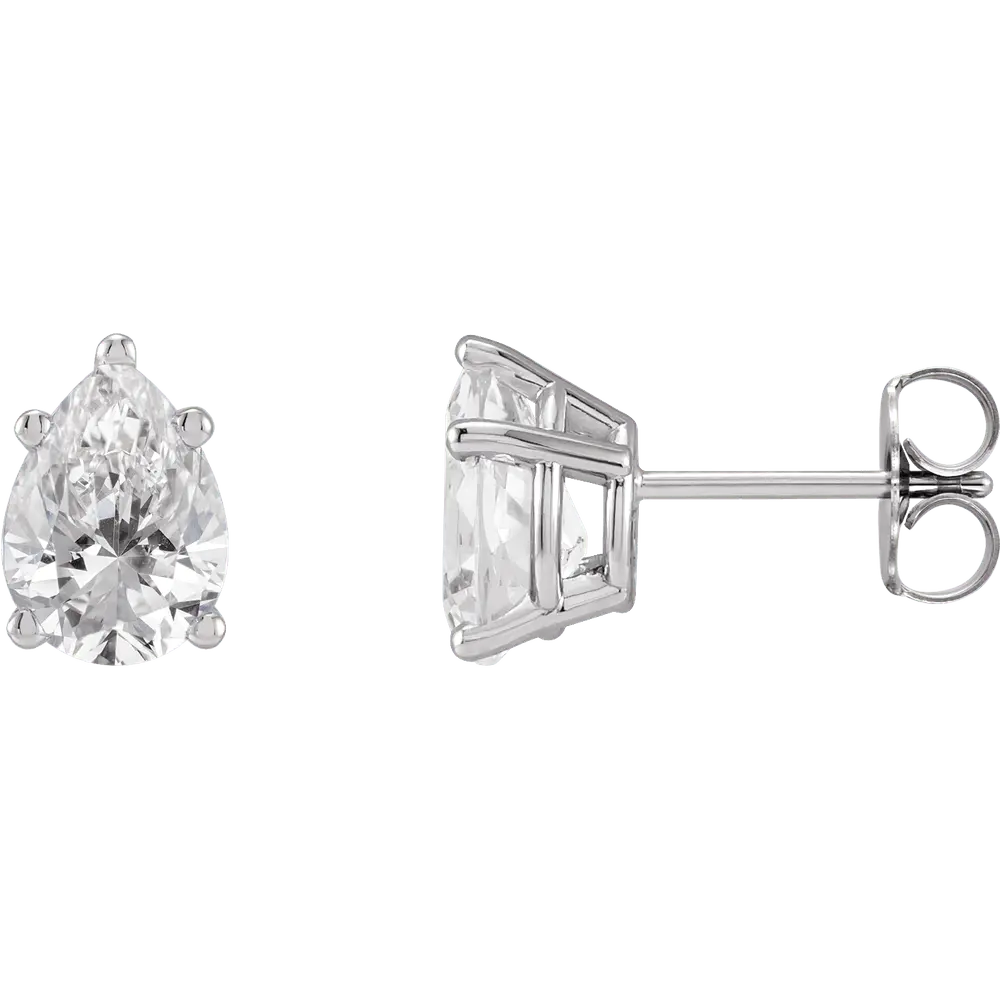 1 1/3 CT Lab-Grown Diamond Earrings in 14K Gold