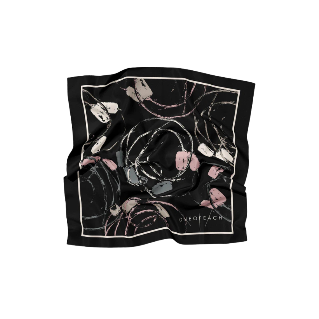 Baobab Stripes Print Scarf | Teal