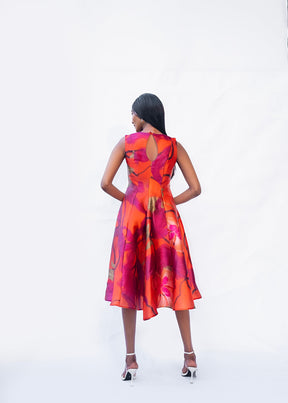 RAYA DRESS- ORANGE CALA