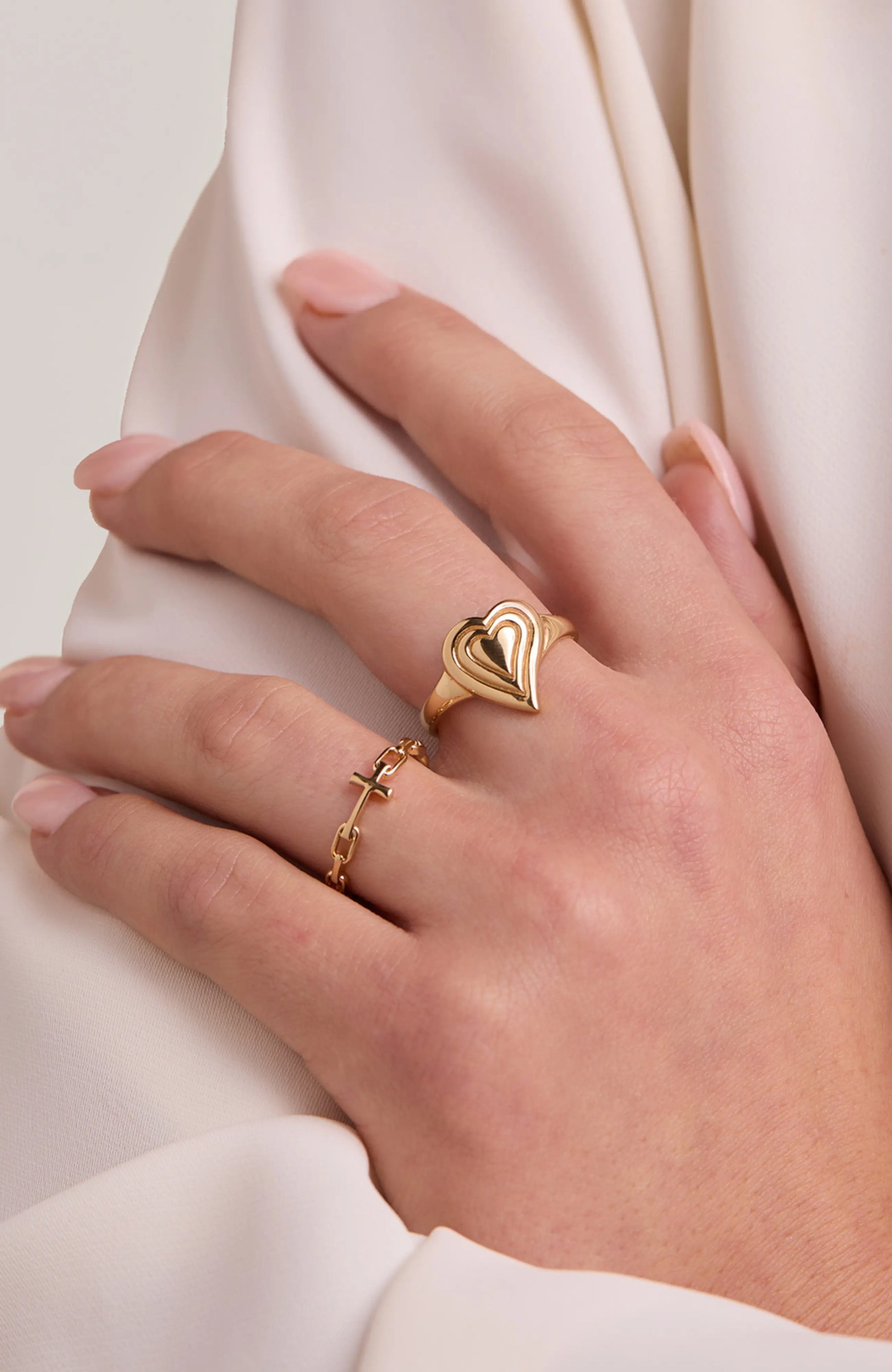 Emanate Love Signet Heart  Ring