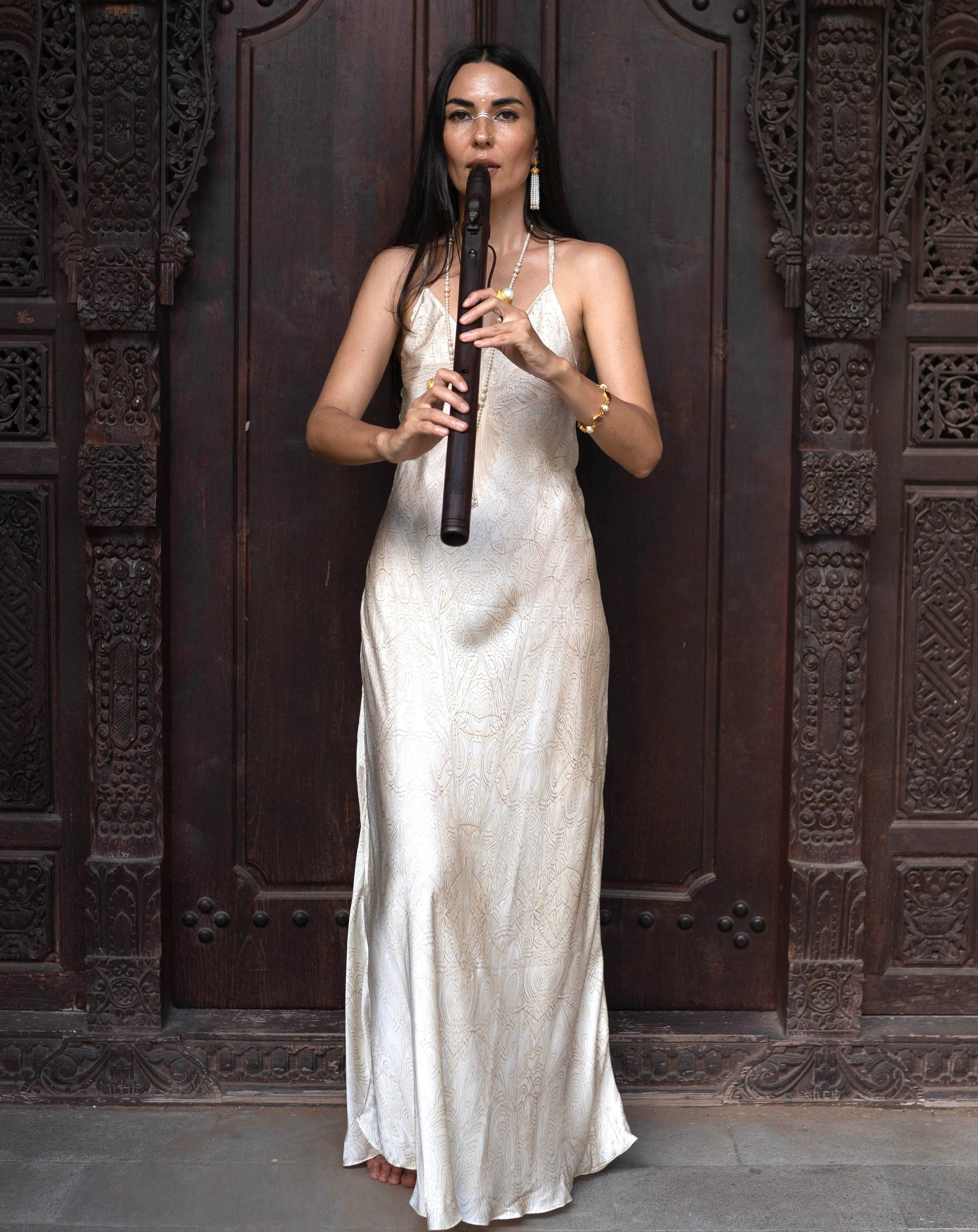 Messenger Priestess - Luxury Silk Slip Dress