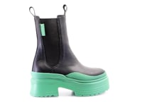 Eco-Friendly Green Platform Booties Loom