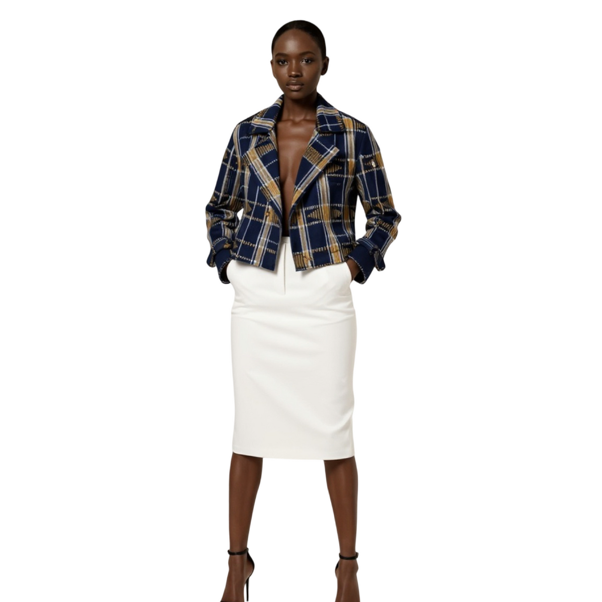 Eseme Aso Oke Luxe Trench Jacket