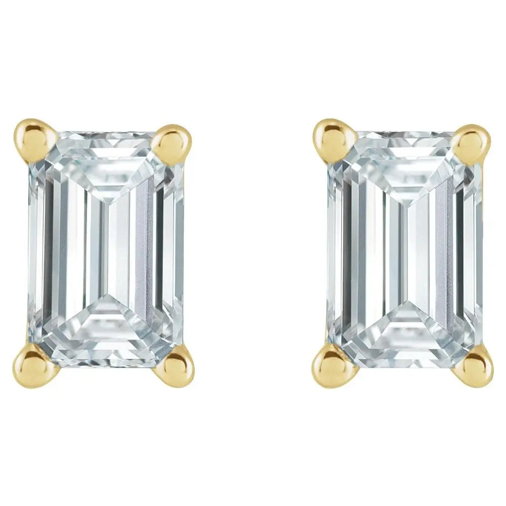 5/8 CT Lab-Grown Diamond Earrings in 14K Gold