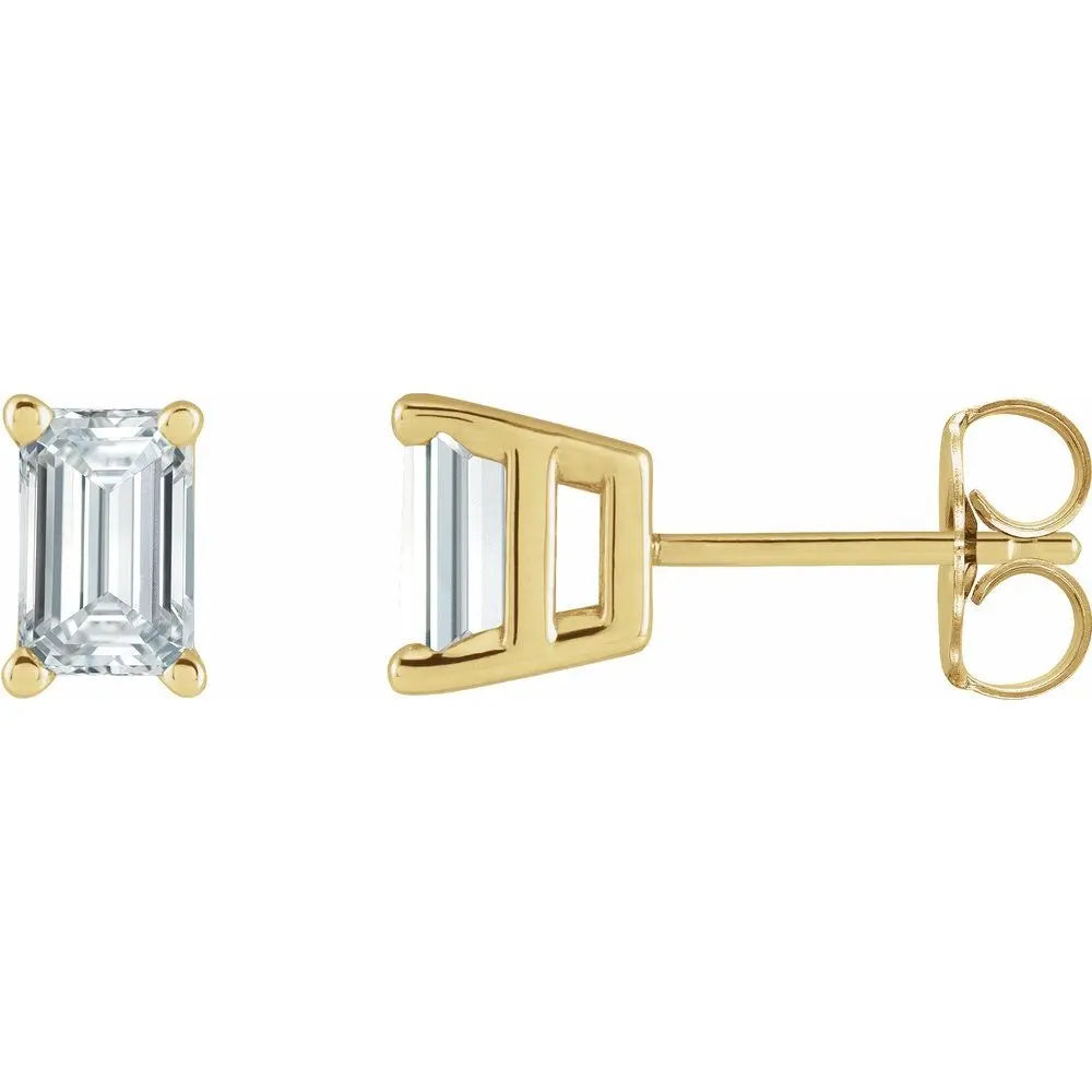5/8 CT Lab-Grown Diamond Earrings in 14K Gold