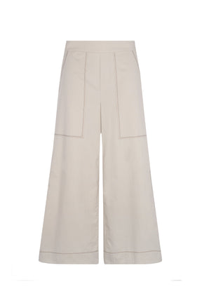 Zoe High-Rise Cotton Pants | Pristine