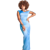 Off Shoulder Bodycon Maxi Dress