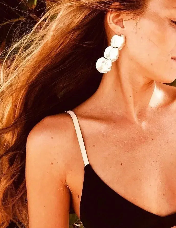 Sterling Silver Jingle Shell Chandelier Earrings