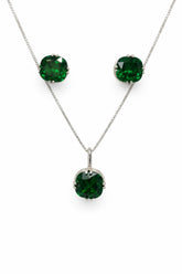 Cushion Cut Ladies Jewellery Set