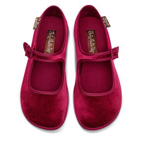Red-Wine Women's Mary Jane Flats